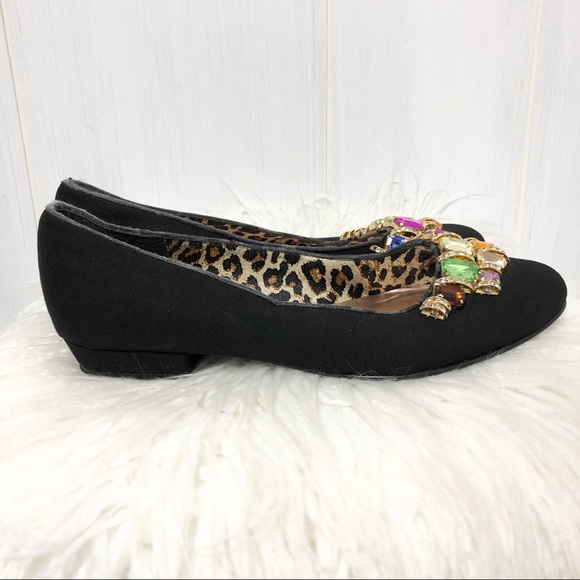 Vintage Beverly Feldman Bejeweled Flats - Picture 6 of 10